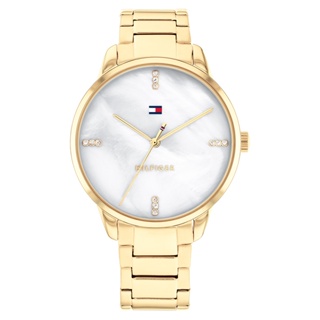 【柏儷鐘錶】Tommy Hilfiger 晶鑽母貝金色時尚腕錶 1782546