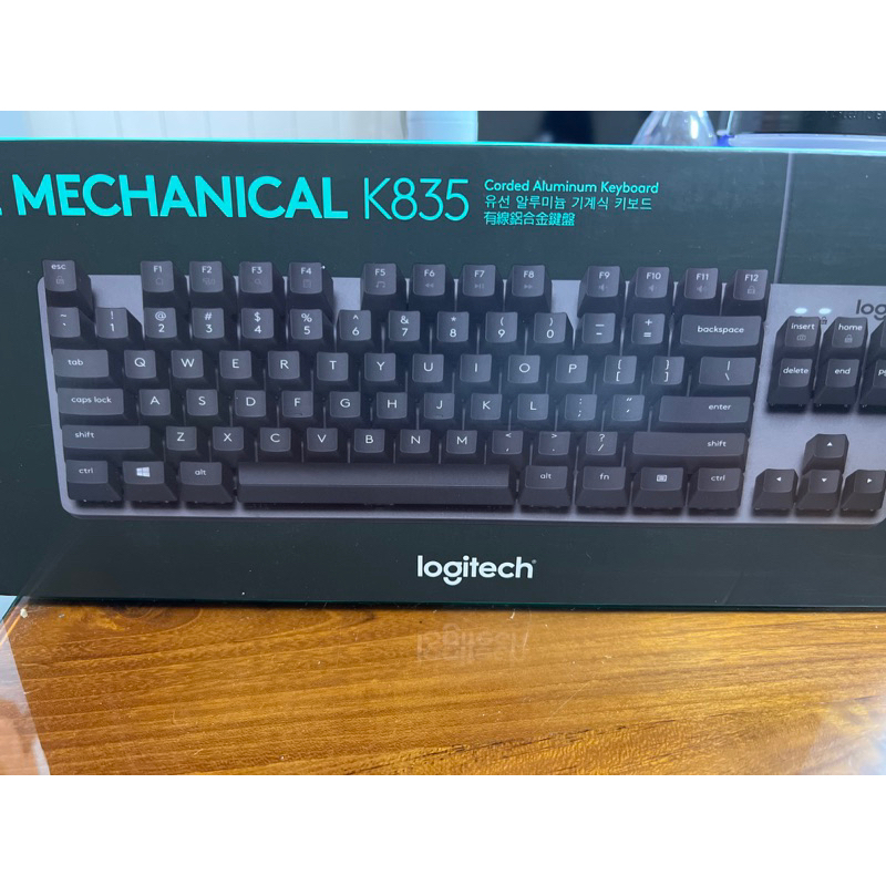 ［二手］羅技 鍵盤 TKL K835 鍵盤 有線 機械式 青軸 usb 黑色 logitech mechanical