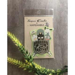 (現貨) 日本製 三麗鷗 Hapidanbui x Super Cub 聯名貼紙 本田小狼 日本防水貼紙 行李箱貼紙