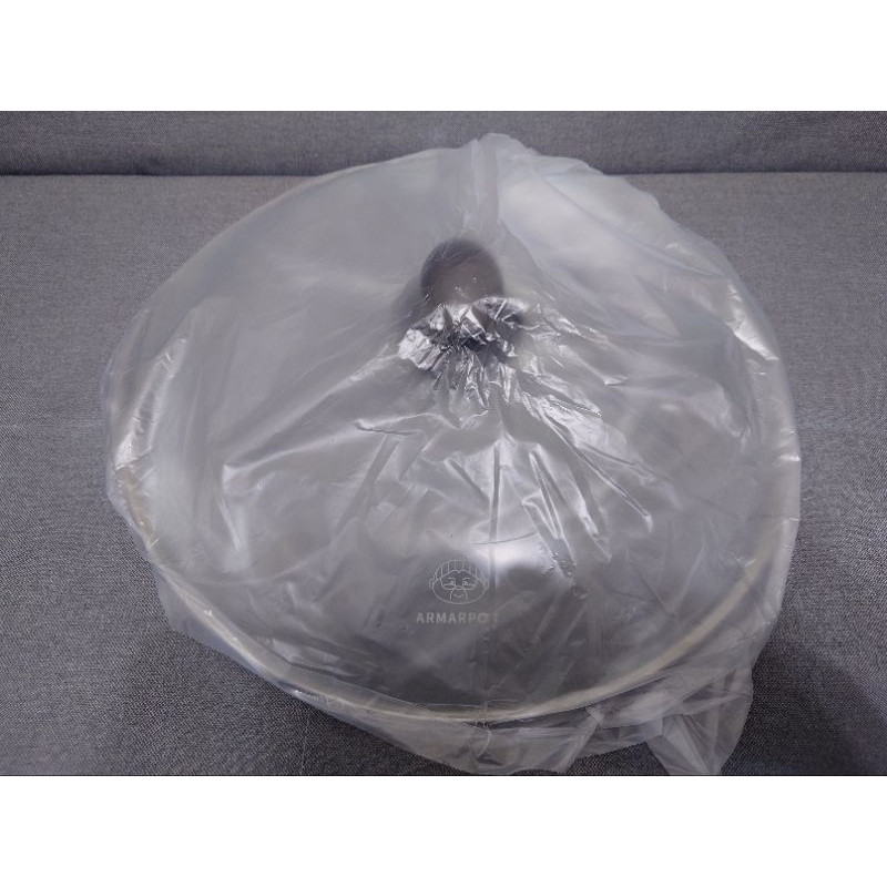 【DR】全新 阿媽牌 生鐵鍋 37cm 強化玻璃 鍋蓋