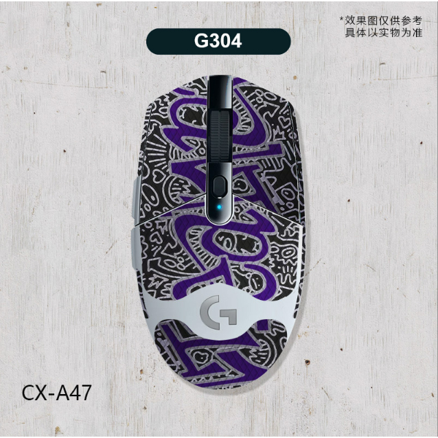[台中現貨]羅技 滑鼠 G304 G102 通用 防滑貼 防汗貼 蜥蜴皮材質 全包含掌心貼手感佳 美觀耐用CX-A47