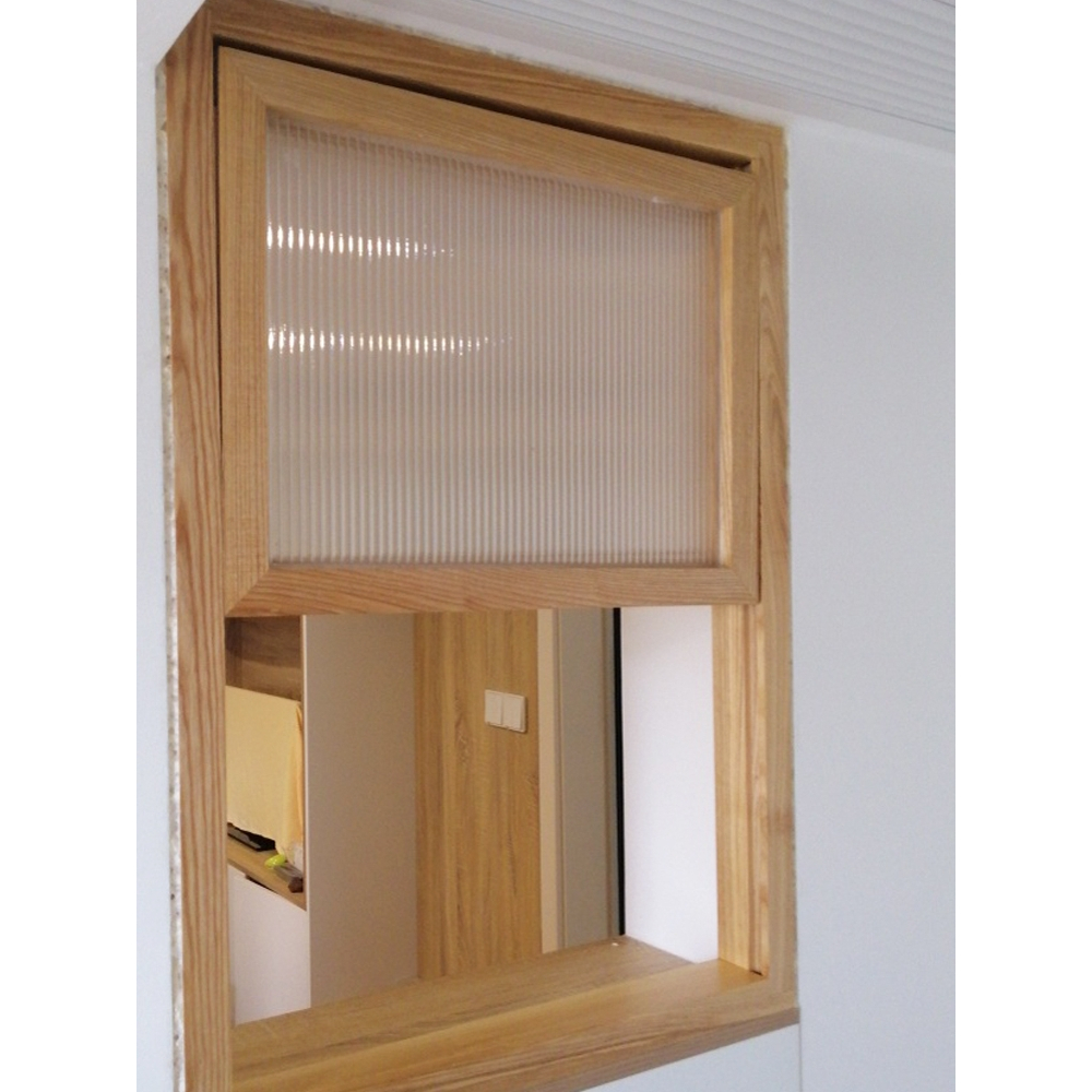 日式窗戶訂製 提拉門窗上下推拉窗 長虹玻璃木製框架 原木室內訂製折疊窗廚房浴室