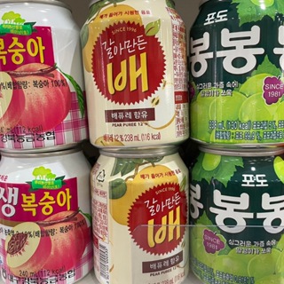 韓國 HAlTAI 樂天果粒飲料 水蜜桃 樂天 葡萄/蘋果/水梨