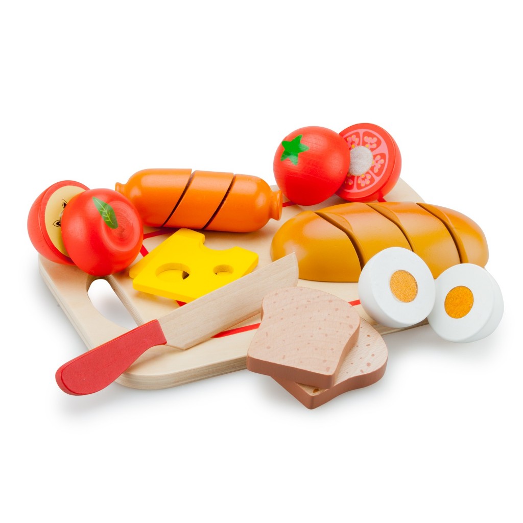 荷蘭 New Classic Toys - 輕食早餐切切樂10件組
