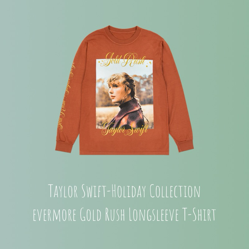 DR美國🇺🇸泰勒絲Taylor Swift-2023聖誕節周邊_evermore_Gold Rush長袖上衣