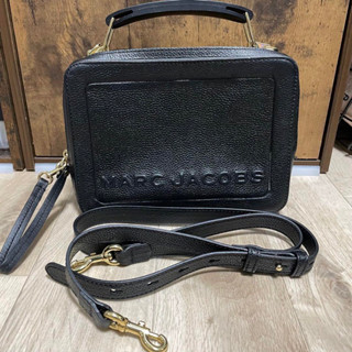 絕版真品正品 MARC JACOBS 專櫃 box bag 箱子餐盒盒子便當 mj 真皮 名牌m00114841-001