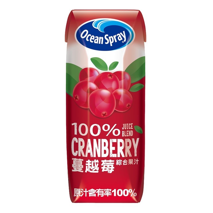 電子發票 好市多代購 好市多分售 Ocean Spray 100% 蔓越莓綜合果汁 250毫升 蓉媽現貨在台灣