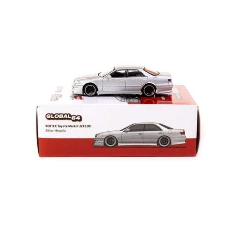 【J.M.車坊】現貨 TARMAC 1/64 Vertex Toyota Mark II JZX100 香港限定