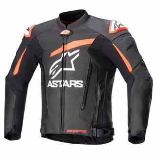 Alpinestars 義大利 GP PLUS V4 LEATHER 皮上衣 黑橘【50號 現貨｜立昇台北】