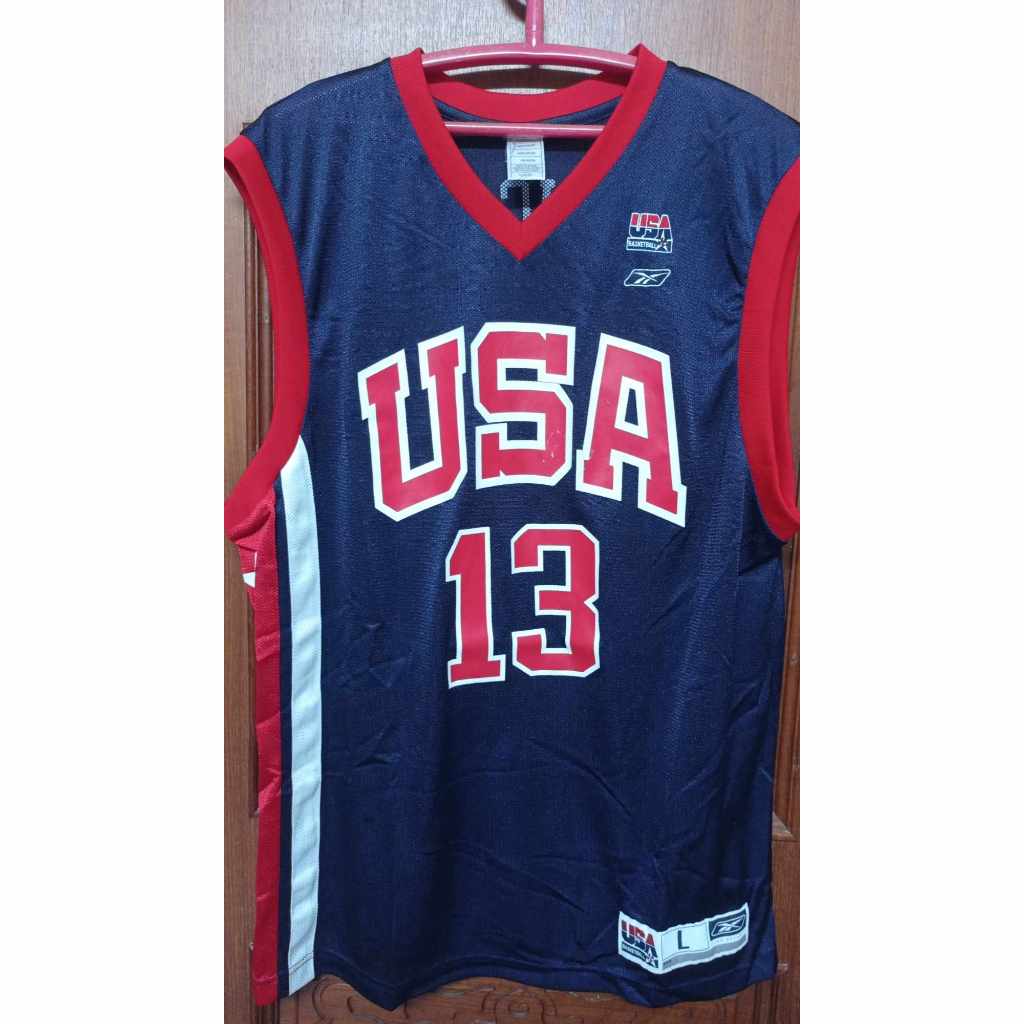 NBA奧運美國夢幻隊Tim Duncan深藍色球衣L號