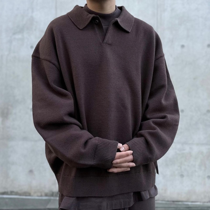 【J.V Select】Essentials-F.O.G Knit Polo Sweater 針織 Polo長袖 毛衣