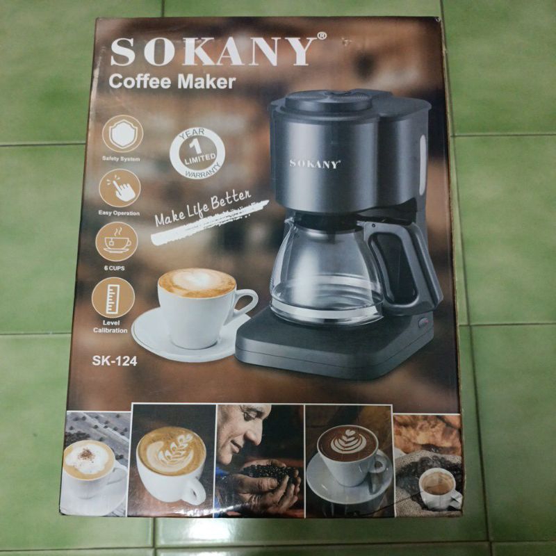 歡樂小舖-SK-124 SOKANY 美式咖啡機 滴漏式咖啡機 咖啡機110V-120V(有現貨)