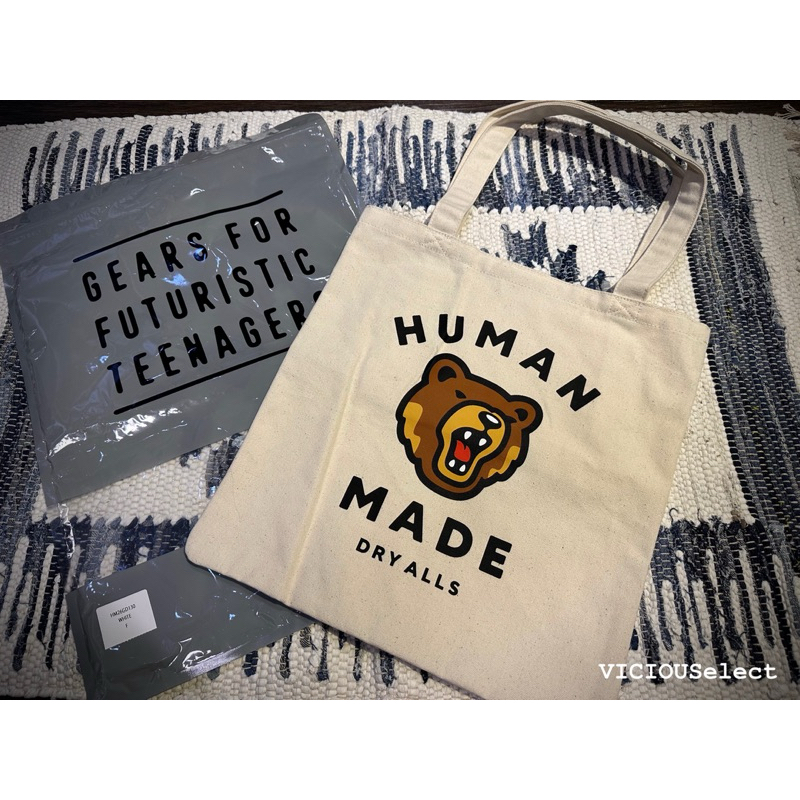 全新現貨 HUMAN MADE SAPPORA 札幌店限定 BOOK TOTE 托特包 肩背包 包包 棕熊 NIGO