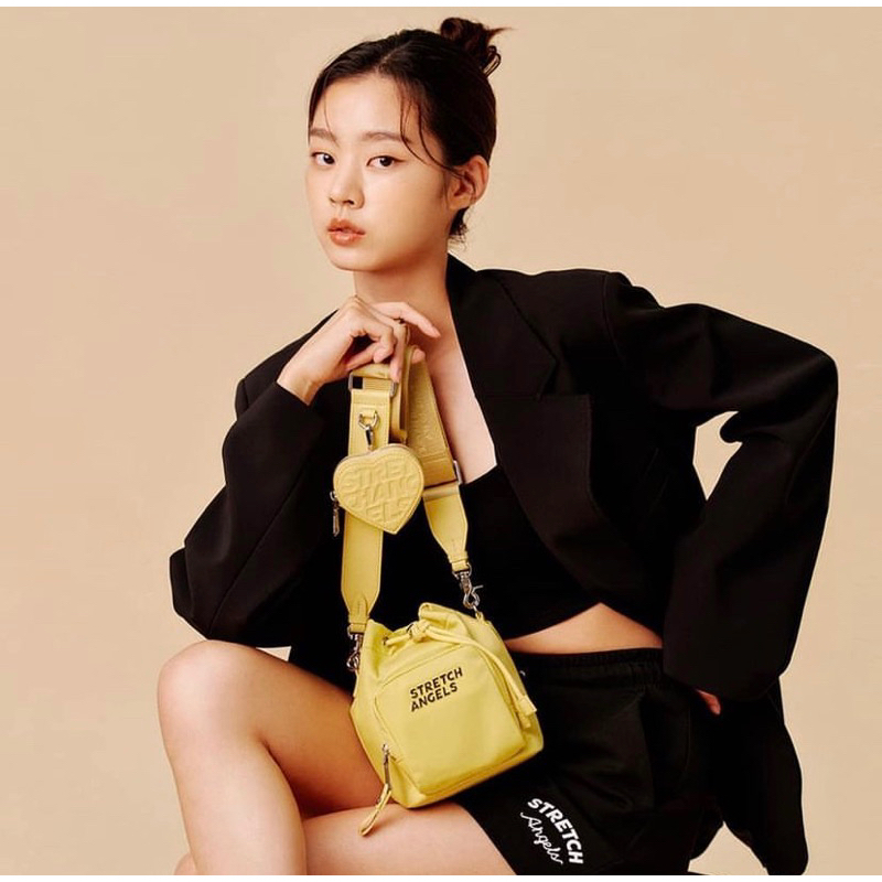 🇰🇷免稅代購‼️STRETCH ANGELS 新款✨愛心 水桶包 相機包Irene Kim同款 韓國設計師 側背包 品牌