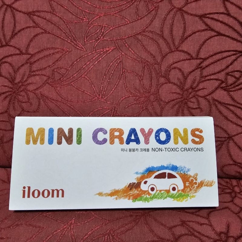 全新未使用 韓國 iloom MINI CRAYONS 車車蠟筆（5色）