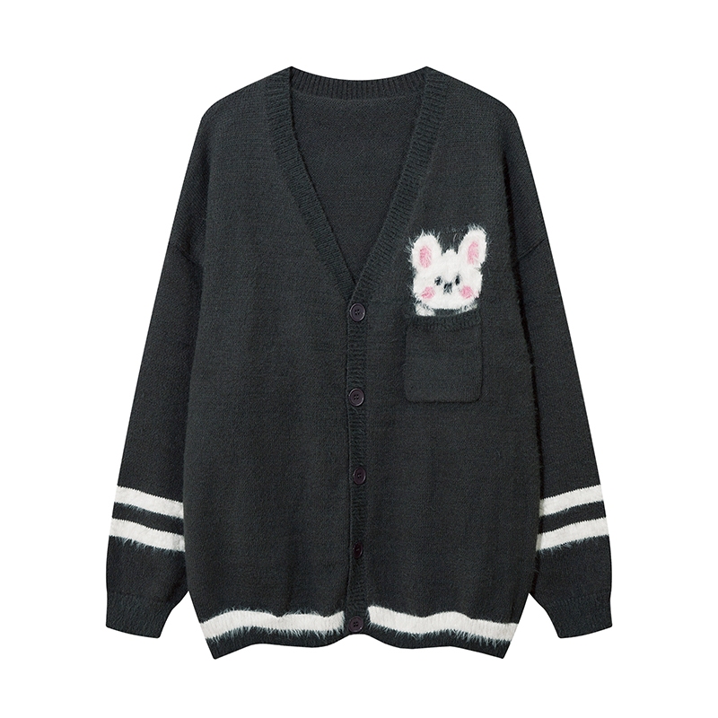 【K-2】灰色兔兔 針織毛衣