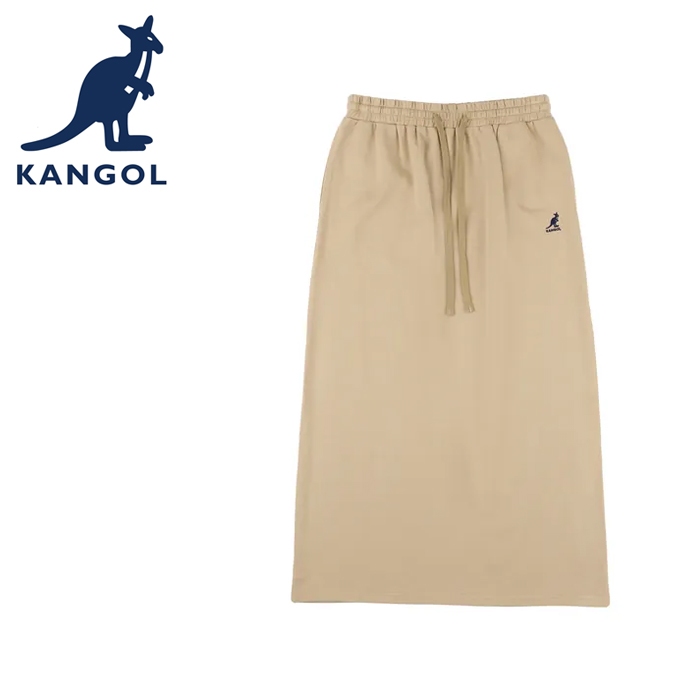 KANGOL 英國袋鼠 秋冬 長裙 63521501 中卡其 深藍