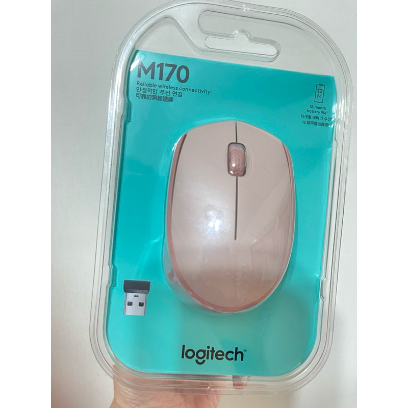 型號M170  Logitech 羅技 無線滑鼠含接收器（左右手皆可適用） 公司貨