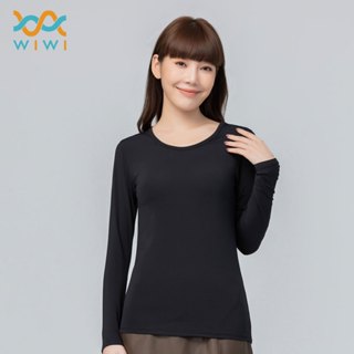 【WIWI】第5代溫灸刷毛圓領發熱衣(女S-2XL)遠紅外線 超導石墨烯 微量元素 熱加倍刷毛 透氣不悶 臺灣製造