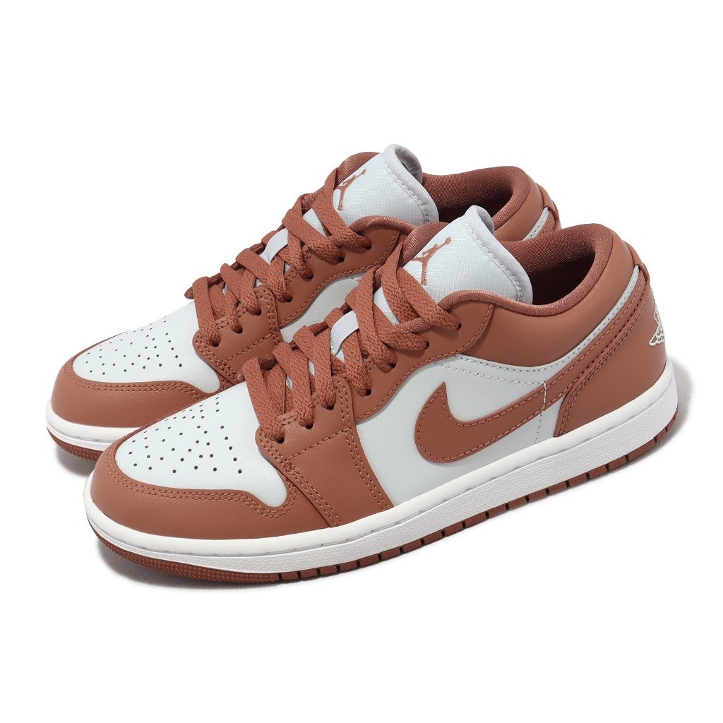 NIKE 女 休閒鞋  AIR JORDAN 1 LOW   AJ1 一代 流行 好穿搭  白橘紅 DC0774080