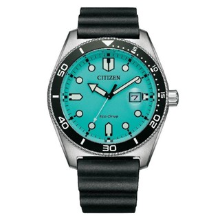 CITIZEN星辰錶 Gents AW1760-14X 光動能時尚多功能男士潮流腕錶 湖水綠面 43mm
