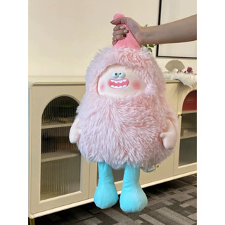 小怪獸毛怪 臺灣出貨 可愛抱枕 午睡枕 可愛娃娃 送禮 聖誕禮物 交換禮物 毛絨絨娃娃 醜萌娃娃 圓形抱枕 靠墊