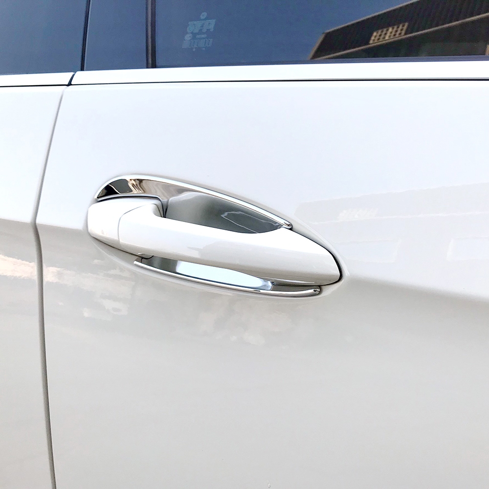 09-13 Benz E-Class Wagon S212 鍍鉻內襯 電鍍銀 門碗 防刮 貼片