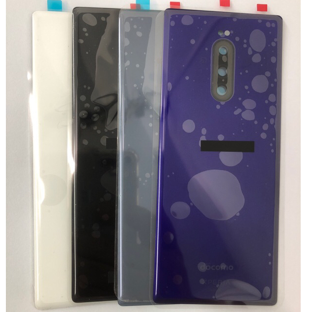 電池背蓋 適用 Sony Xperia 1 X1 J9110 後蓋 帶鏡頭框 帶背膠 現貨