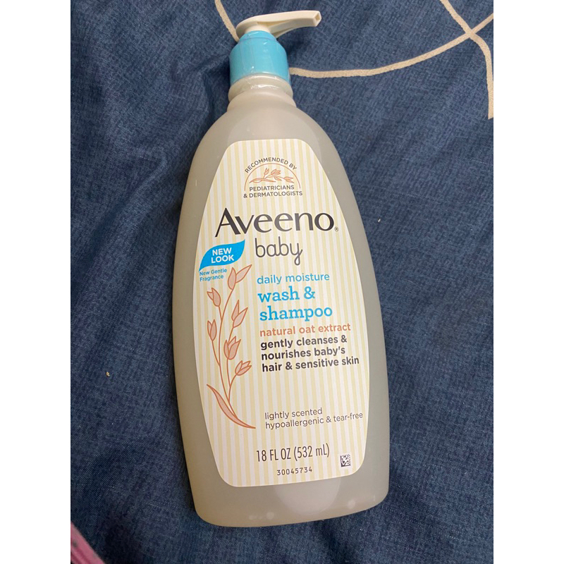 好市多🉐️現貨）Aveeno 艾惟諾 嬰兒沐浴洗髮露（532ml/罐) 寶寶洗澡 洗髮沐浴