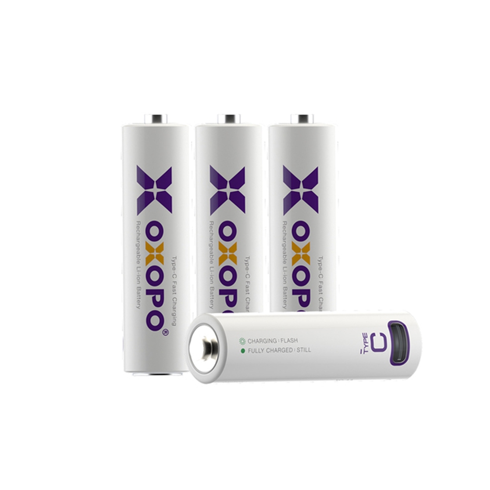 OXOPO XC系列 AA 三號充電鋰電池 4入 三號電池 USB Type-C 含充電線 相機專家 公司貨