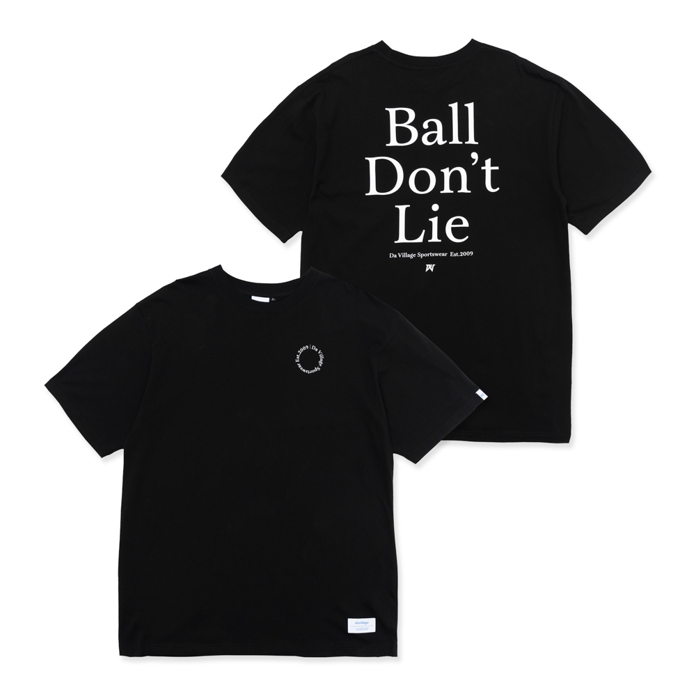 【運動生活】DV Ball Don't Lie 快乾棉短Tee｜黑