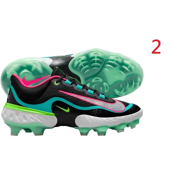 (小胖美國棒壘) #現貨 限量南灣配色 Nike Alpha Huarache 4代 膠釘鞋, 棒球 壘球 適用