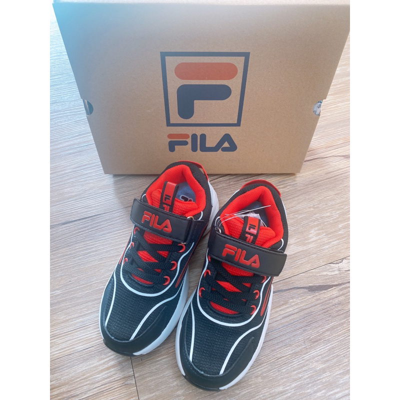 FILA-3-J812X-015 現貨 兒童 中童 大童 老爹鞋 運動 慢跑 休閒 健走 止滑 耐磨 魔鬼氈 康特杯