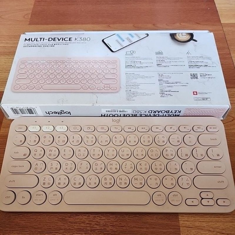 Logitech 羅技 K380 多工藍牙無線鍵盤 粉色繁體中文版