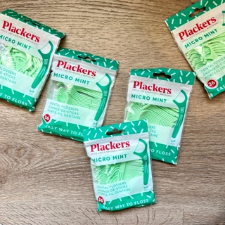 【怡家藥局】美國Plackers 微薄荷清涼牙線棒 (36支裝)