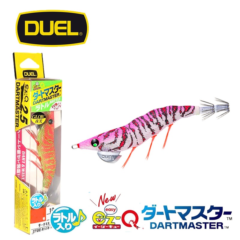 DUEL EZ-Q® 木蝦 天龍蝦 A1773 A1749 ダートマスター ラトル 響珠 系列 響蝦 3.5號 19g