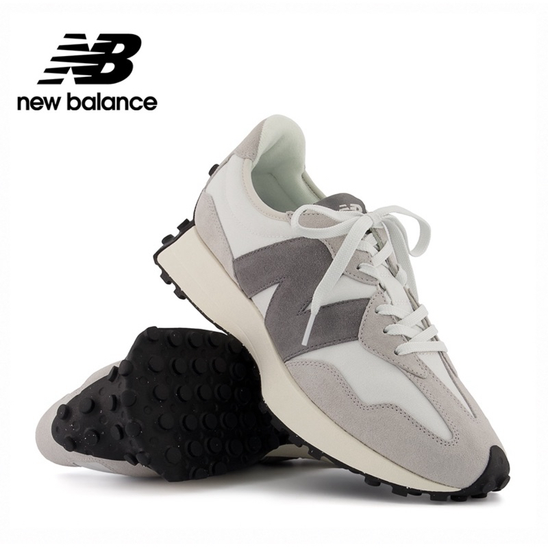 全新New Balance復古鞋_中性_淺灰色_MS327WE-D US7.5