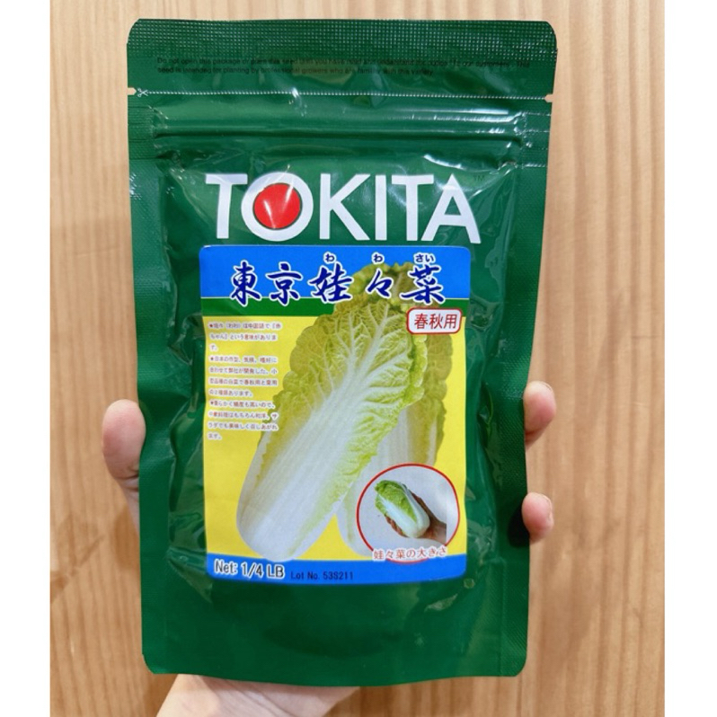 原包裝 1/4磅 TOKITA東京娃娃菜種子 日本娃娃菜種子 娃娃菜種子 東京娃娃菜種子 小包心白菜種子 迷你娃娃菜種子