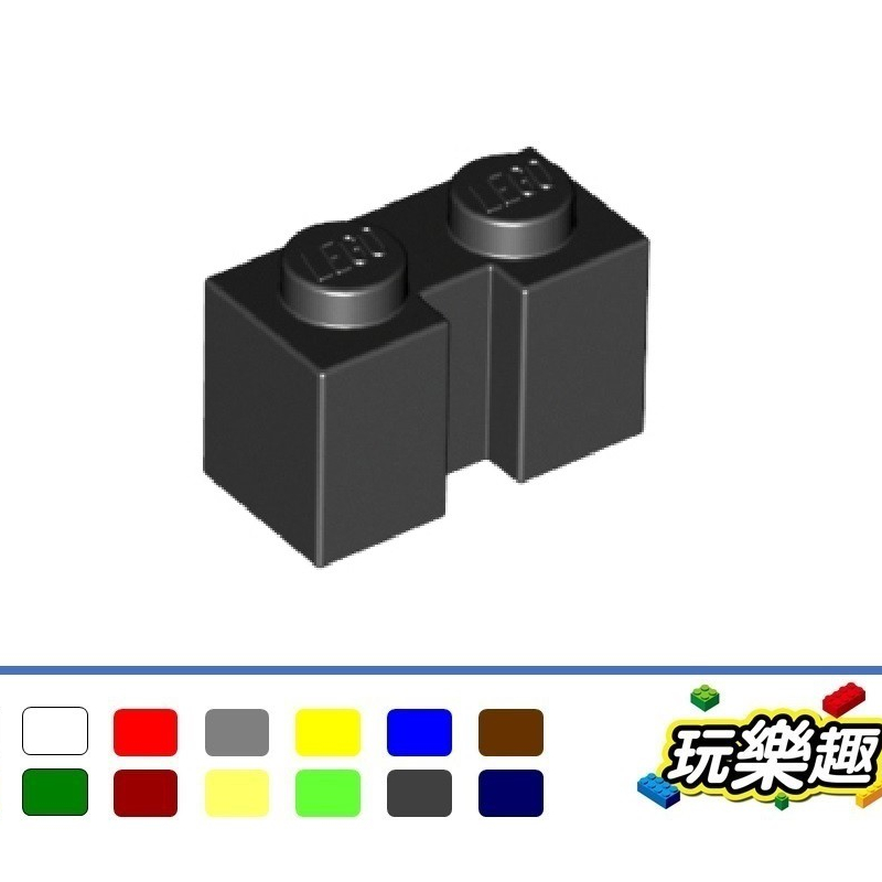 玩樂趣 LEGO樂高 4216 1*2 溝槽磚 二手零件 2D20B