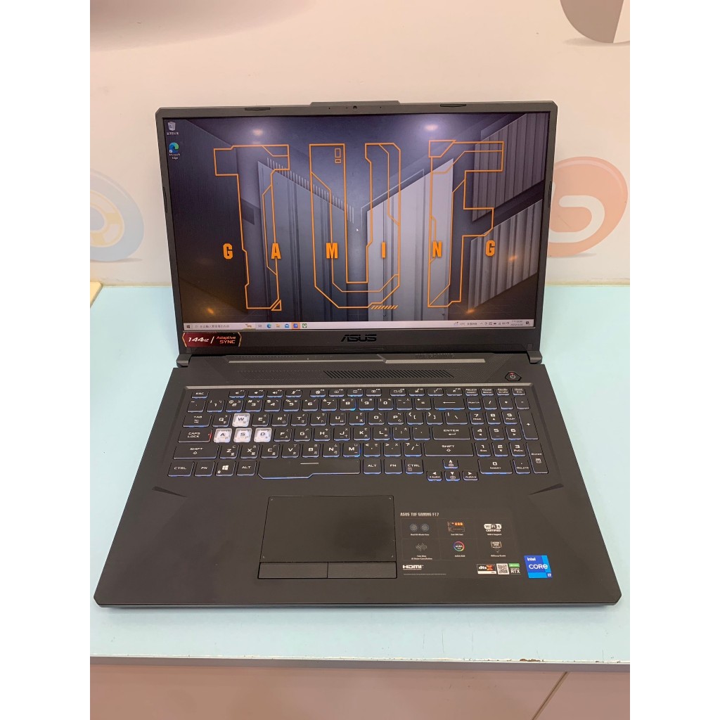 【艾爾巴二手】ASUS FX706H i7/8G/512G/RTX3050 Ti17吋 灰 #二手筆電#漢口店5823C