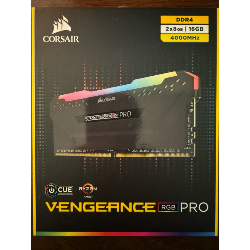 Corsair vengeance RGB Pro 2x8GB 4000MHz 海盜船