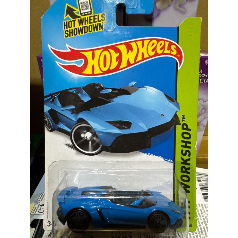 hot wheels 風火輪 藍寶堅尼 Lamborghini aventador j 敞篷 藍色