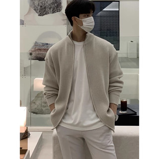 【現貨】CLO.studio｜🇰🇷｜男款｜立領針織拉鍊外套 兩色（285）