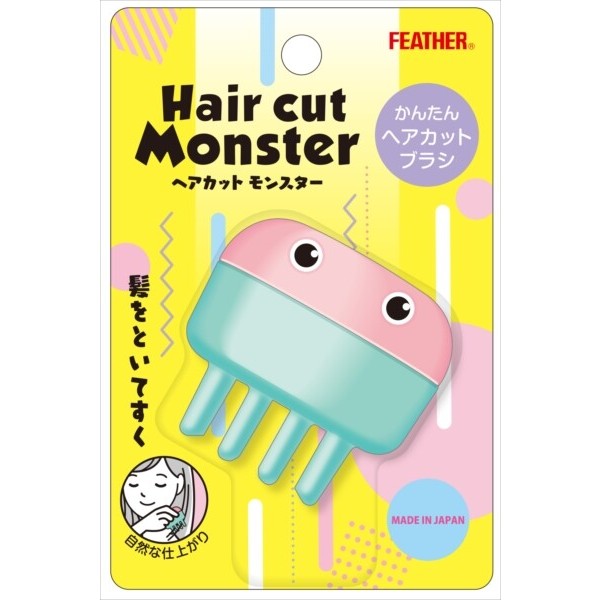 日本製 小怪獸理髮梳【iNTo雜貨】FEATHER Hair cut Monster DIY剪髮 打薄剪刀 打薄梳