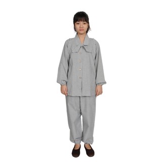 現貨供應 Ｂ級居士服 居士服套裝 僧服 僧衣 無退換貨 海清 袈裟 茶服 禪修服 蝴蝶結 米通布 佛系 拜佛 禮衣 禪意