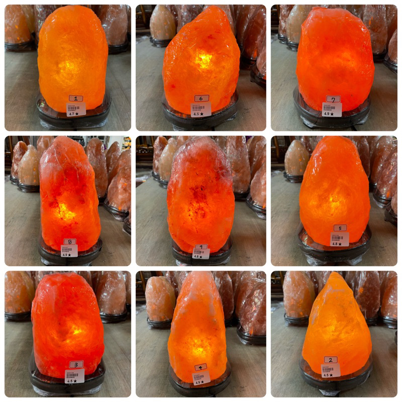 1月新品🆕4.5～4.9公斤 天然玫瑰鹽燈可挑選❤️喜馬拉雅山頂級鹽礦區💯贈開運符 避邪✅擋煞✅淨化空氣✅除濕除臭✅