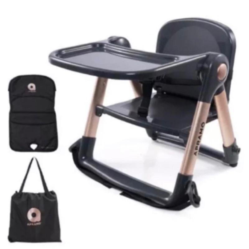 APRAMO flippa 兒童 餐椅 學習 餐盤 收納 攜帶 便利 安全帶 外出 用餐 露營 餐桌 附 椅套 收納袋