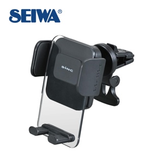 日本SEIWA 冷氣出風口夾式 透明背板智慧型手機架 WA118