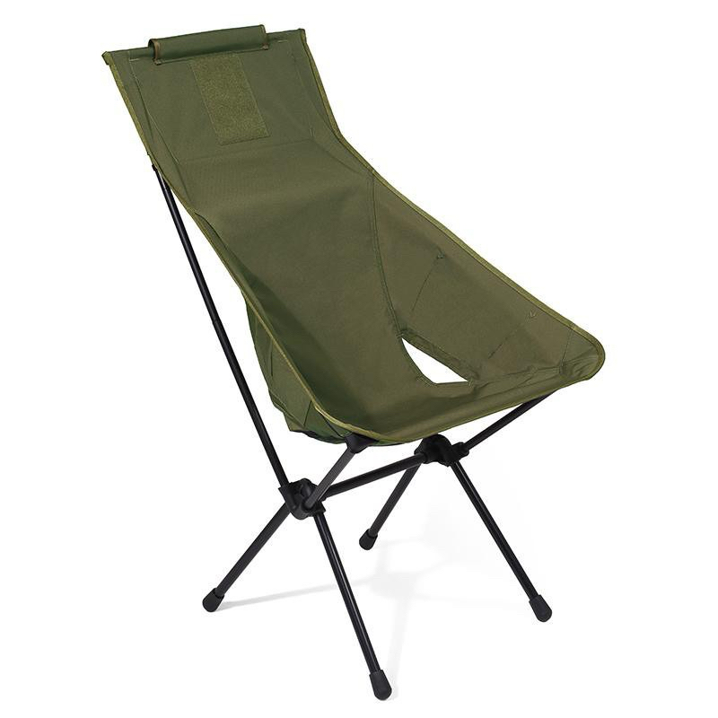 二手 Helinox 高腳椅/高背戶外椅 Sunset 軍綠 落日椅 戰術椅 露營 登山 野營 輕量 戰術椅 月亮椅