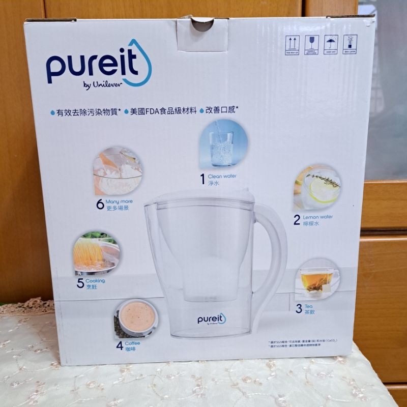 Unilever Pureit  PX3000濾水壺2.5L(全新）一壺一濾芯2022.10.06製造